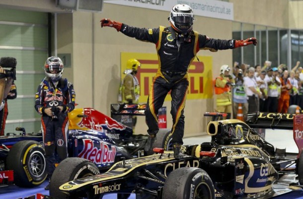 Kimi Raikkonen Abu Dhabi 2012