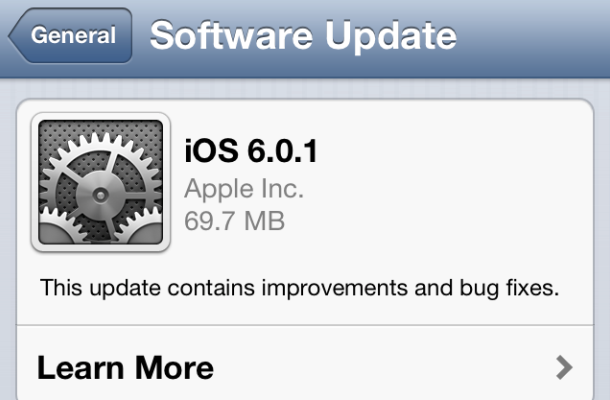 Update Apple ke iOS 6