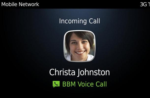 BlackBerry Messenger Voice Call