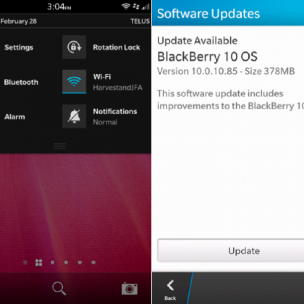 BlackBerry Update 10.1