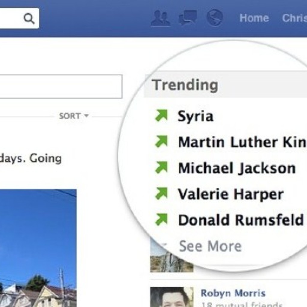 Facebook Trending Topic