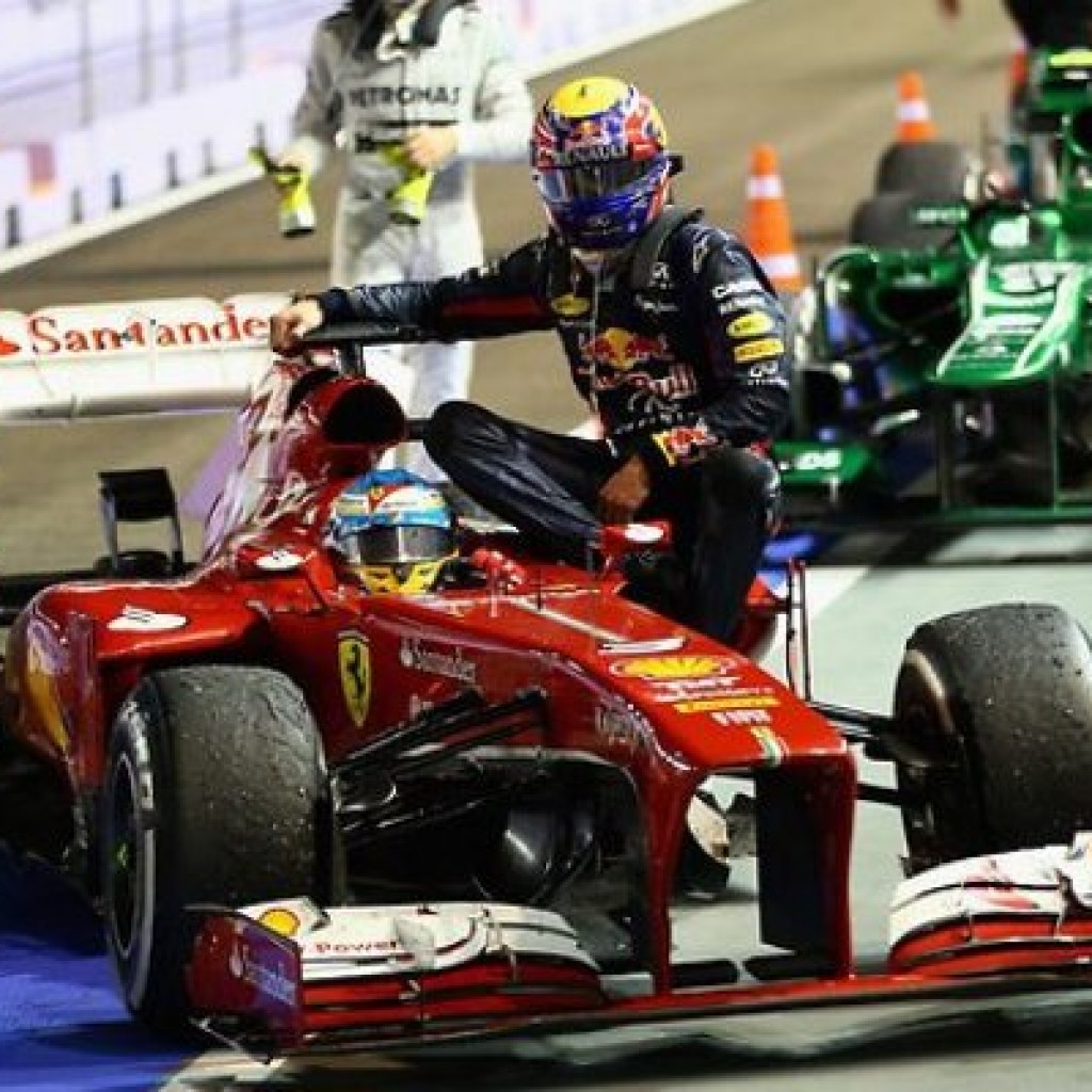 Mark Webber F1 GP Singapore
