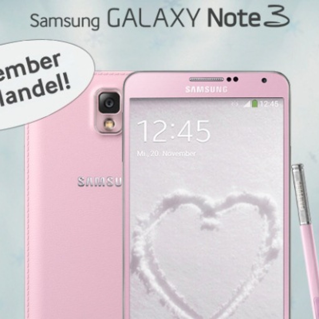 Samsung Galaxy Note 3 Pink