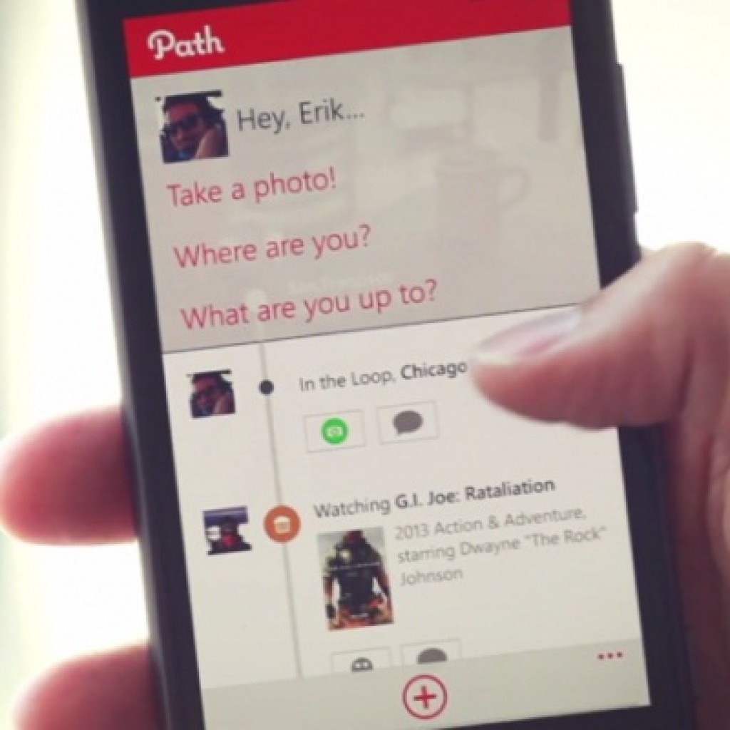 Path Windows Phone 8