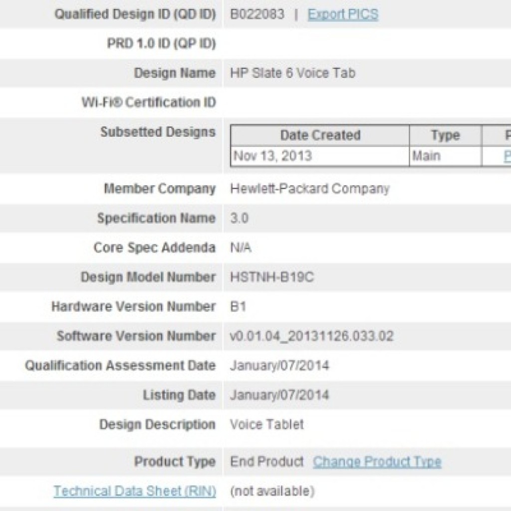 HP Slate 6 Voice Tab 2