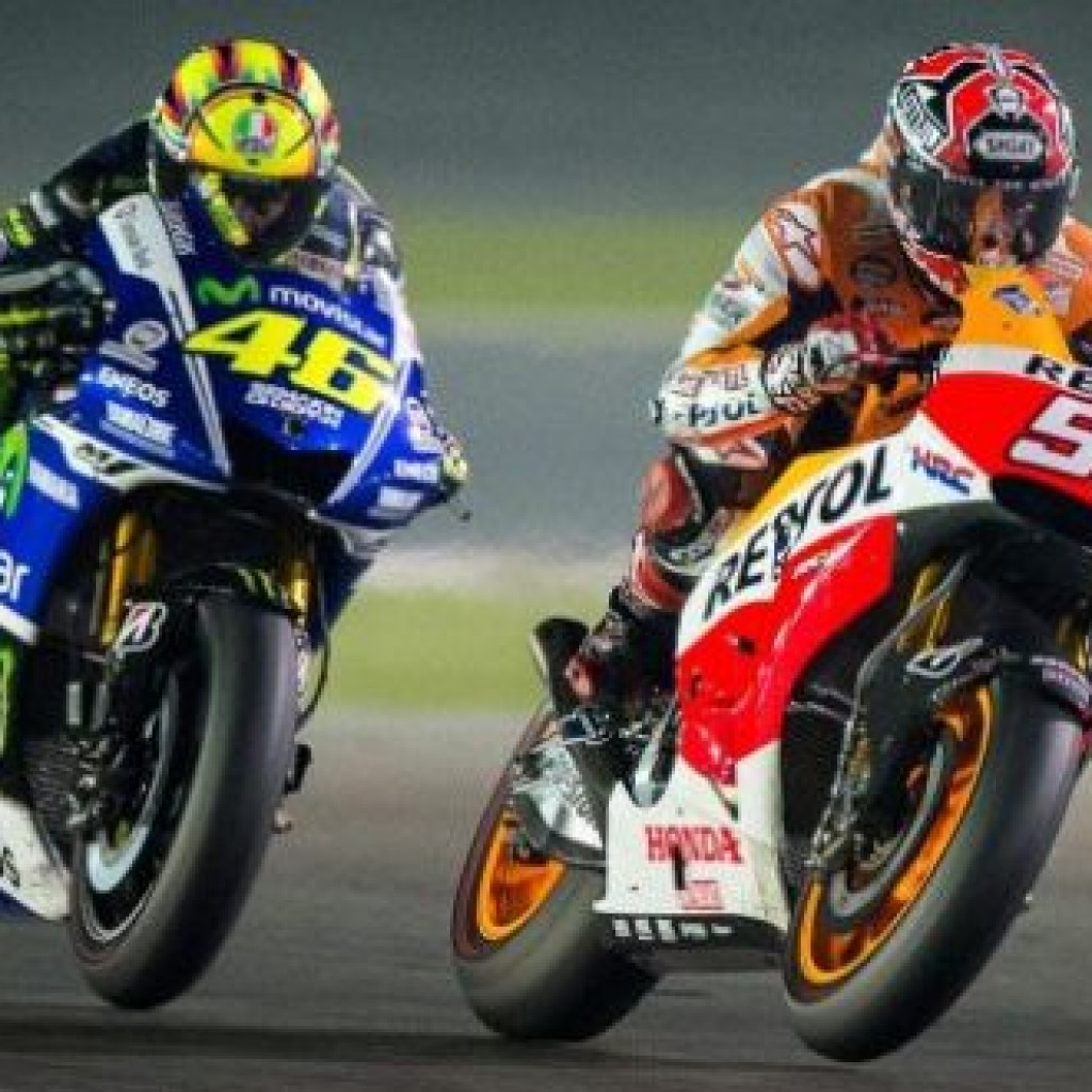 Valentino Rossi vc Marc Marquez MotoGP Qatar