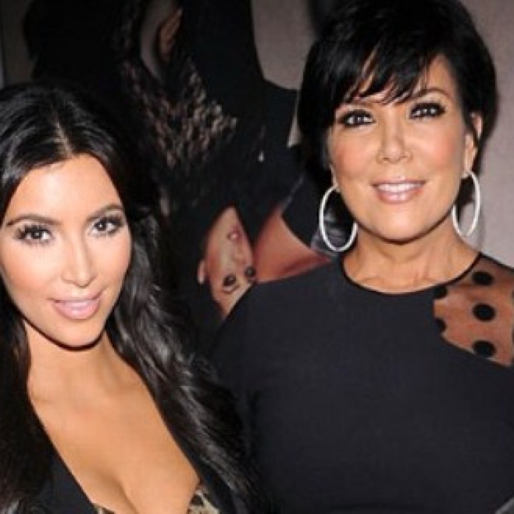 Kim Kardashian With Mom
