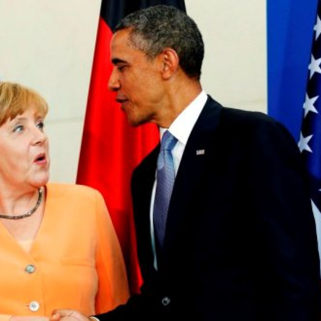 barrack obama with angela mweerkel