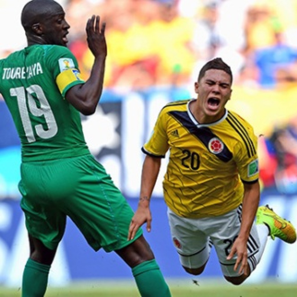 Pantai Gading vs Kolombia