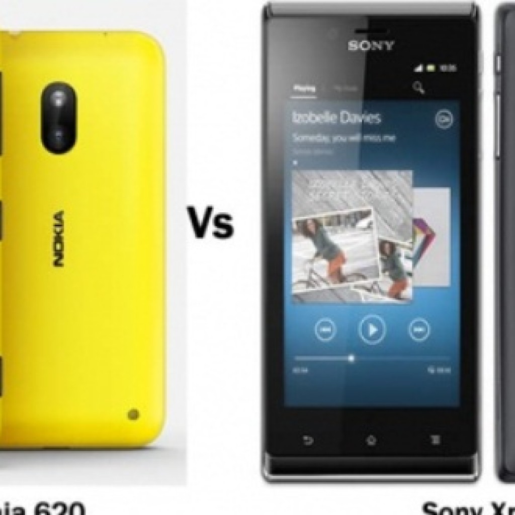 Nokia Lumia 620 vs Xperia J