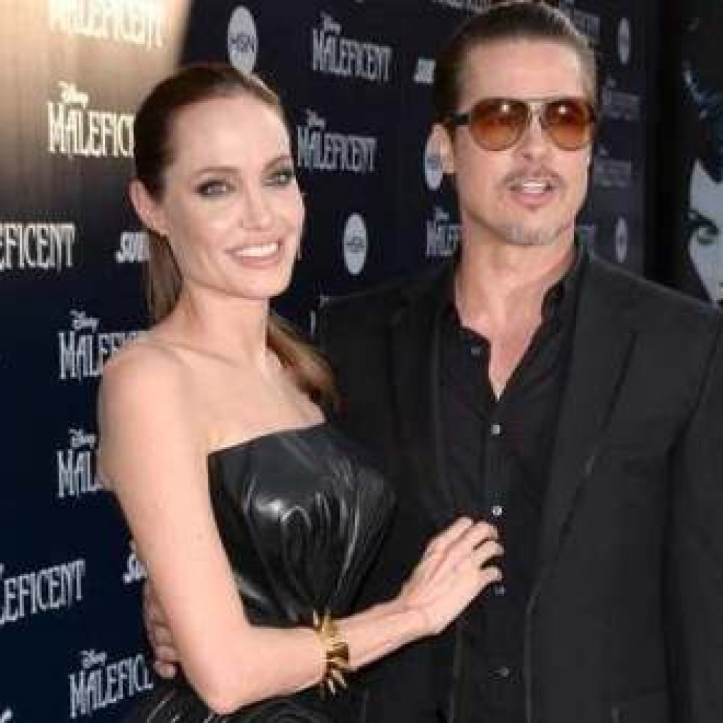 Angelina Jolie and Bradd Pitt