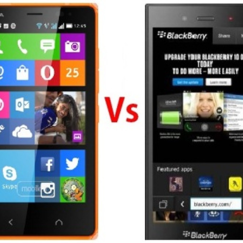 Nokia X2 vs BlackBerry Z3