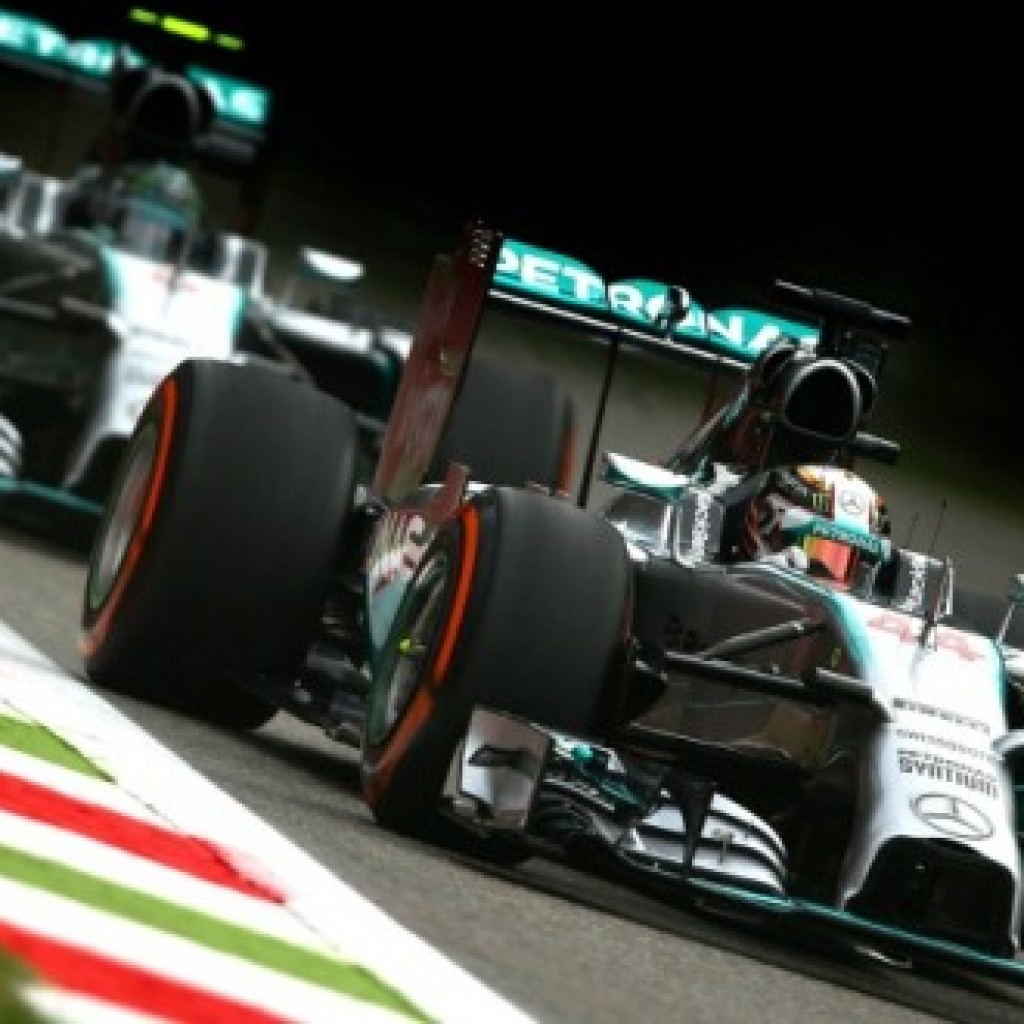 Lewis Hamilton Nico Rosberg F1 GP Italia