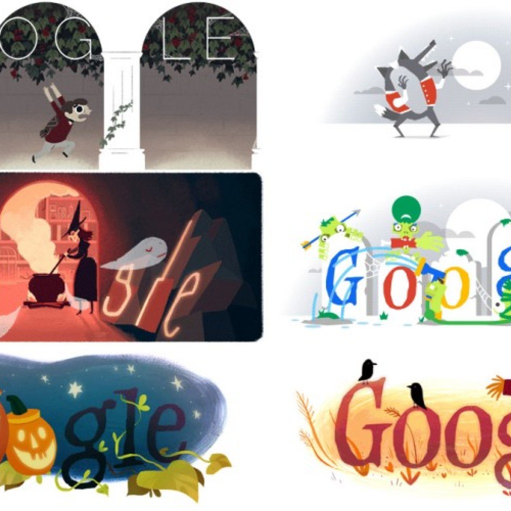 Google Doodle Halloween