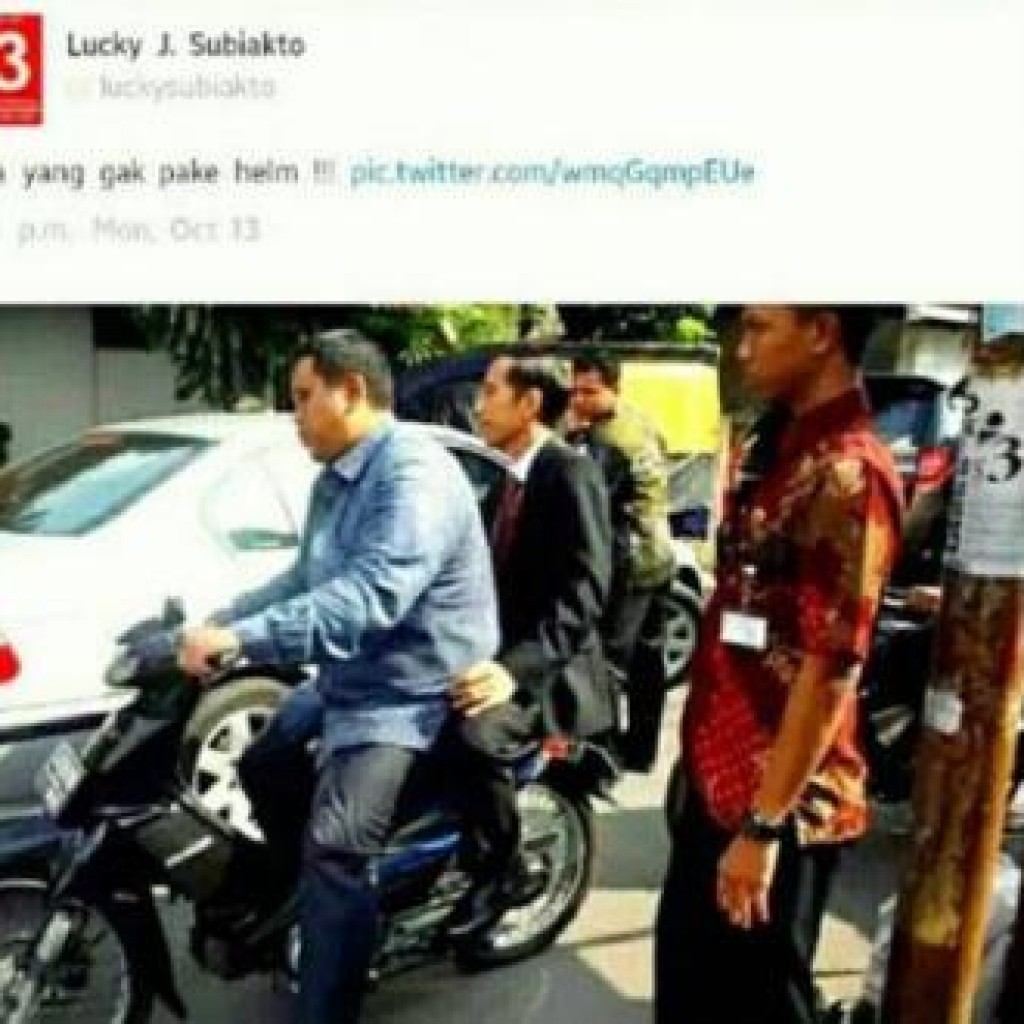 Jokowi ngojek