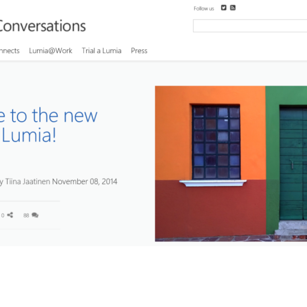 Brand Baru Lumia Conversations