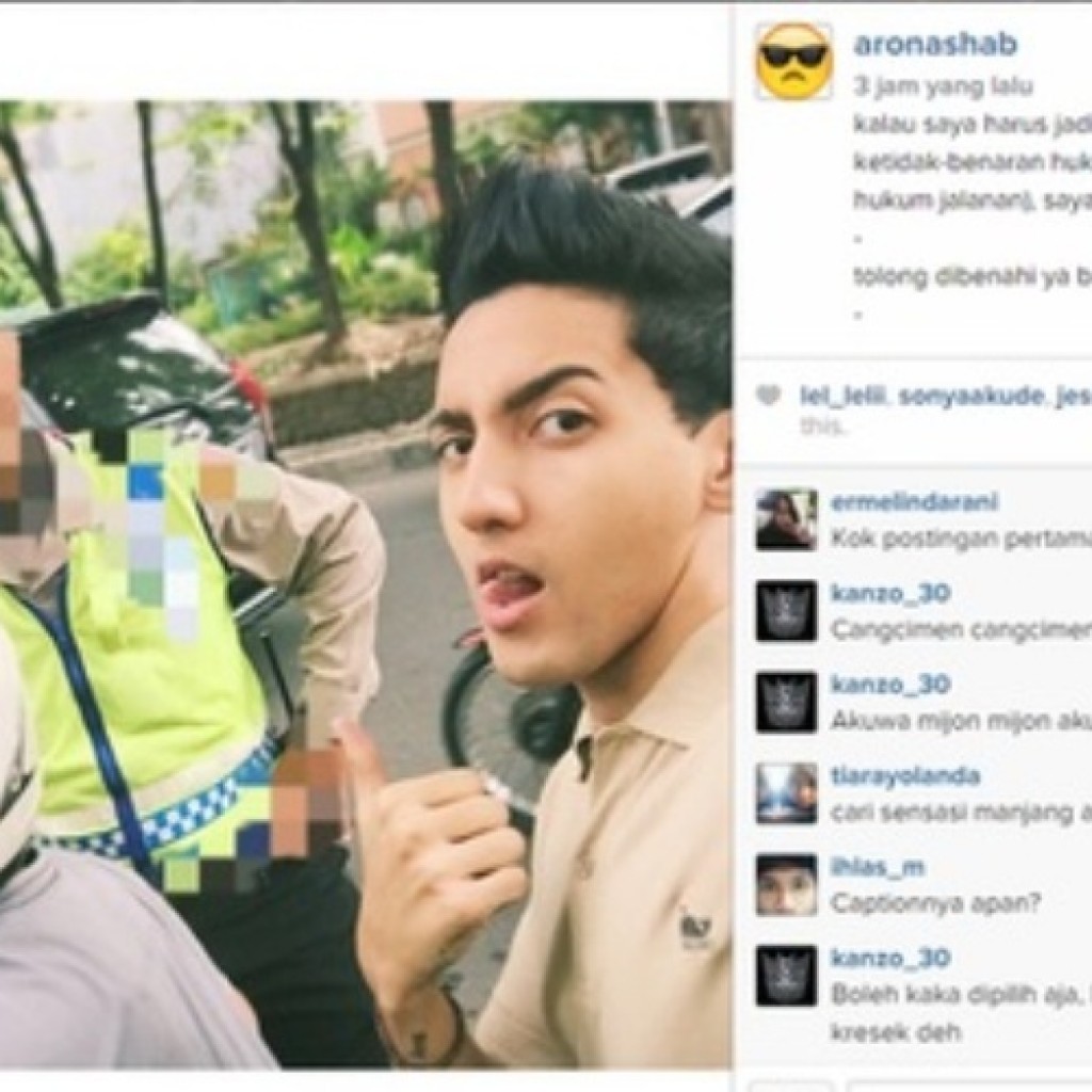 Aron Ashab Foto Selfie Instagram