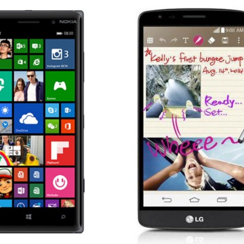 Harga LG G3 Stylus dan Nokia Lumia 830