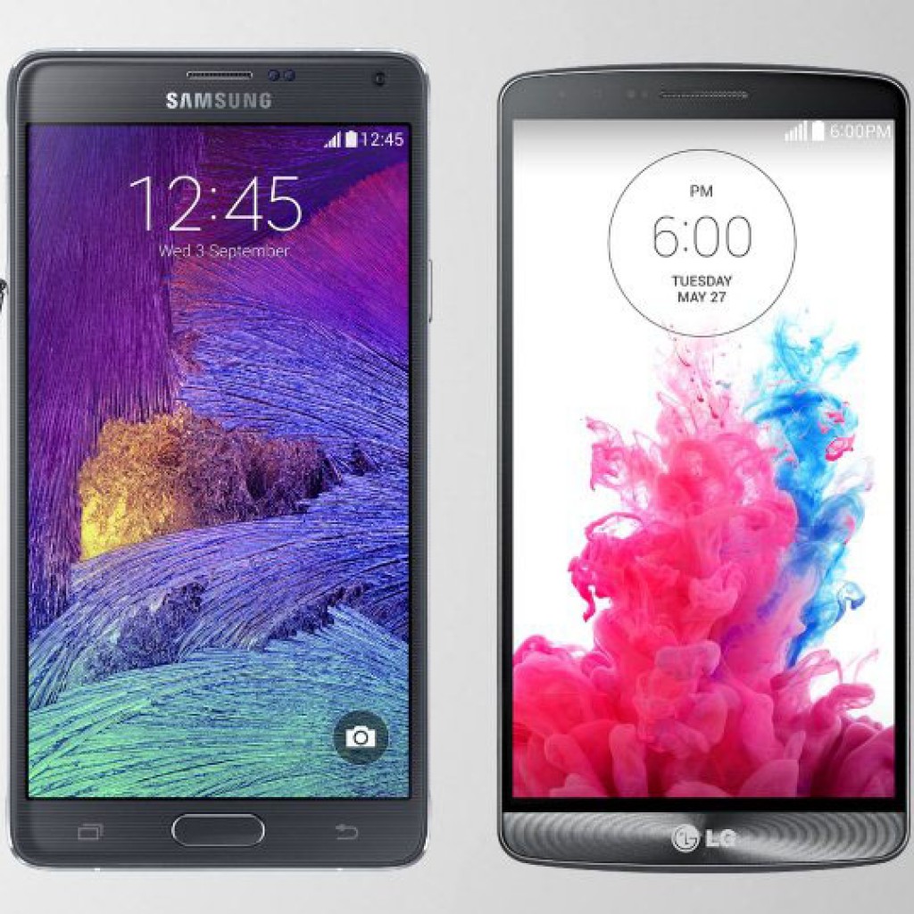 Harga LG G3 vs Samsung Galaxy Note 4