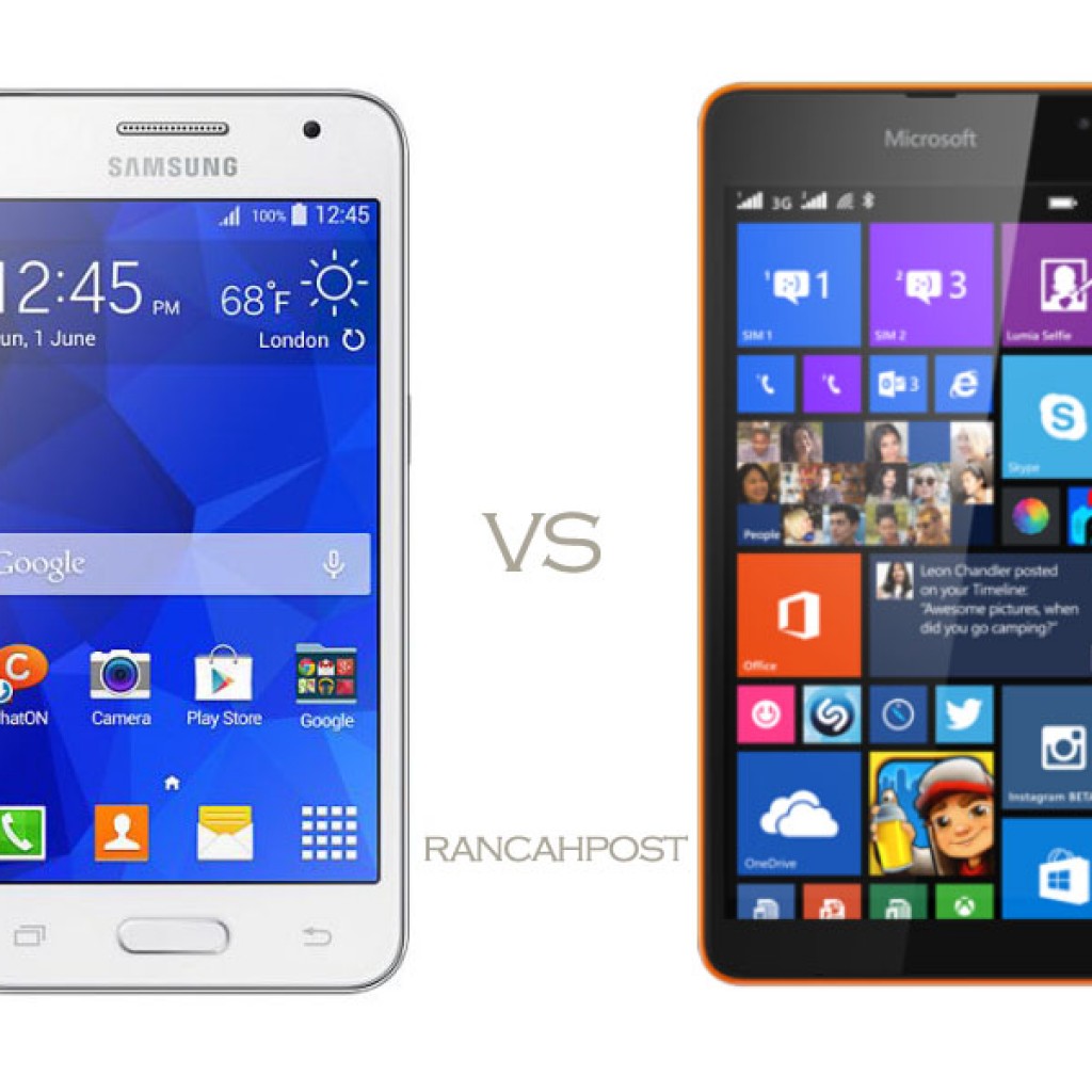 Spesifikasi Lumia 535 vs Samsung Galaxy Core 2
