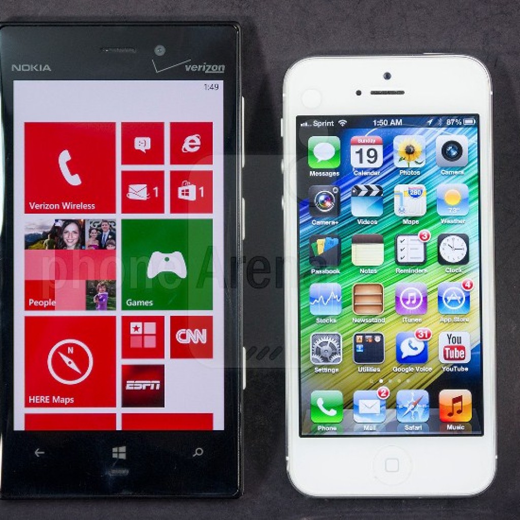 iPhone 5 vs Nokia Lumia 928