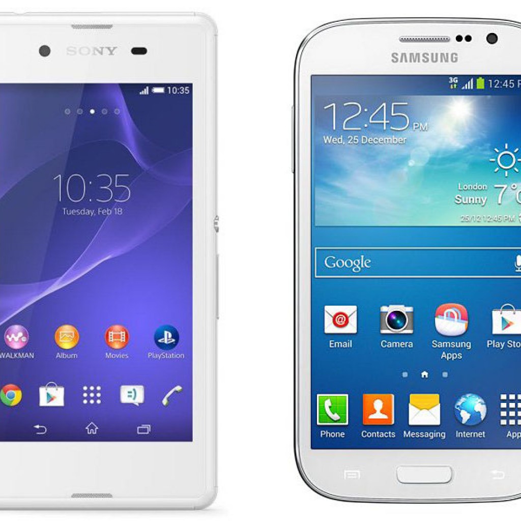 Harga Sony Xperia E3 vs Harga Galaxy Grand Neo