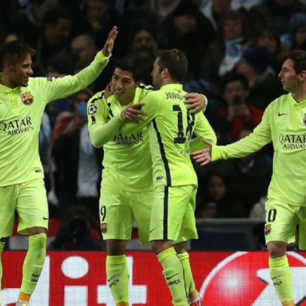 Hasil Manchester City vs Barcelona di Liga Champions 2015