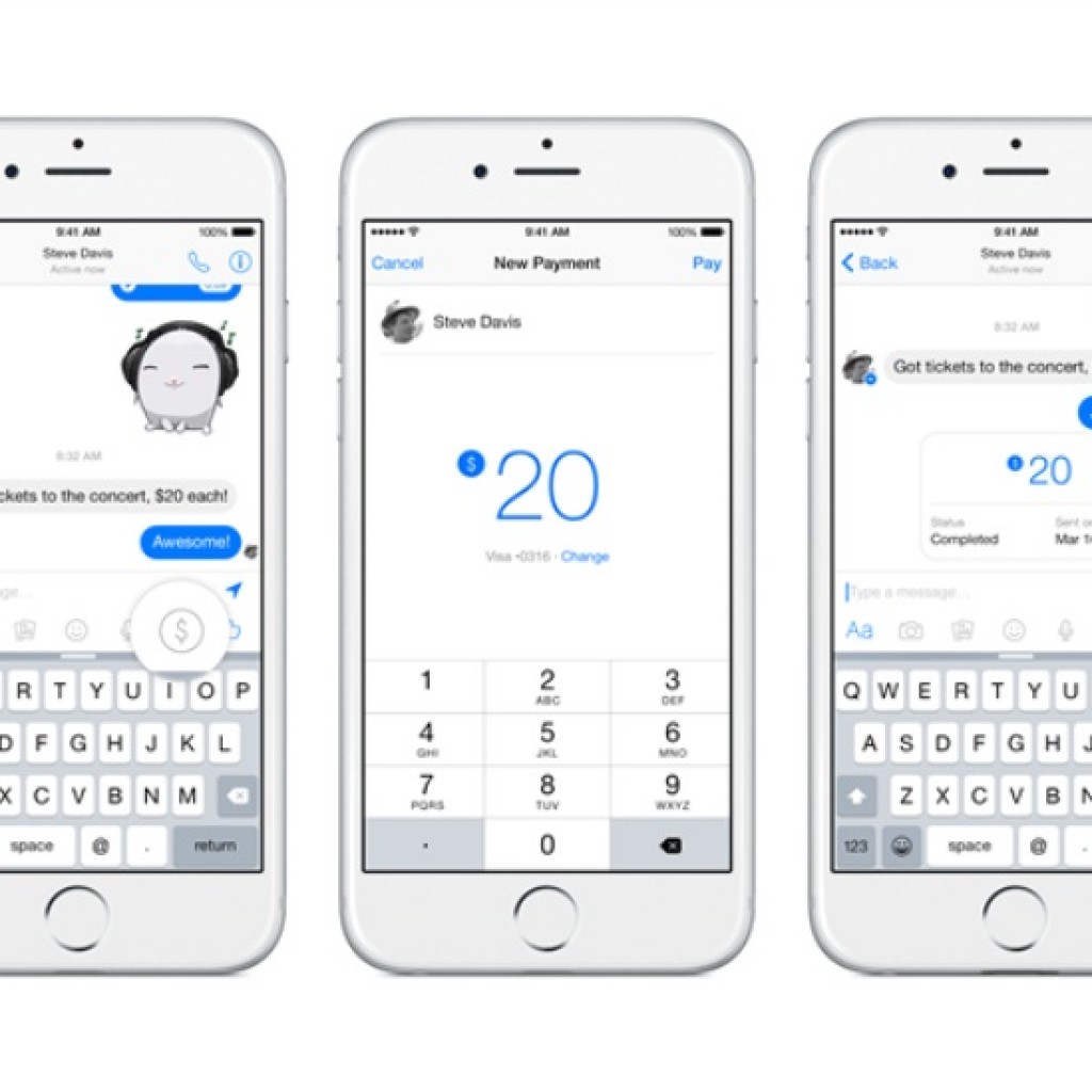 Facebook Messenger Send Money