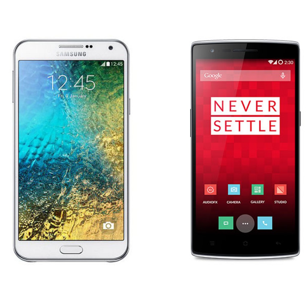 Harga Galaxy E7 vs OnePlus One
