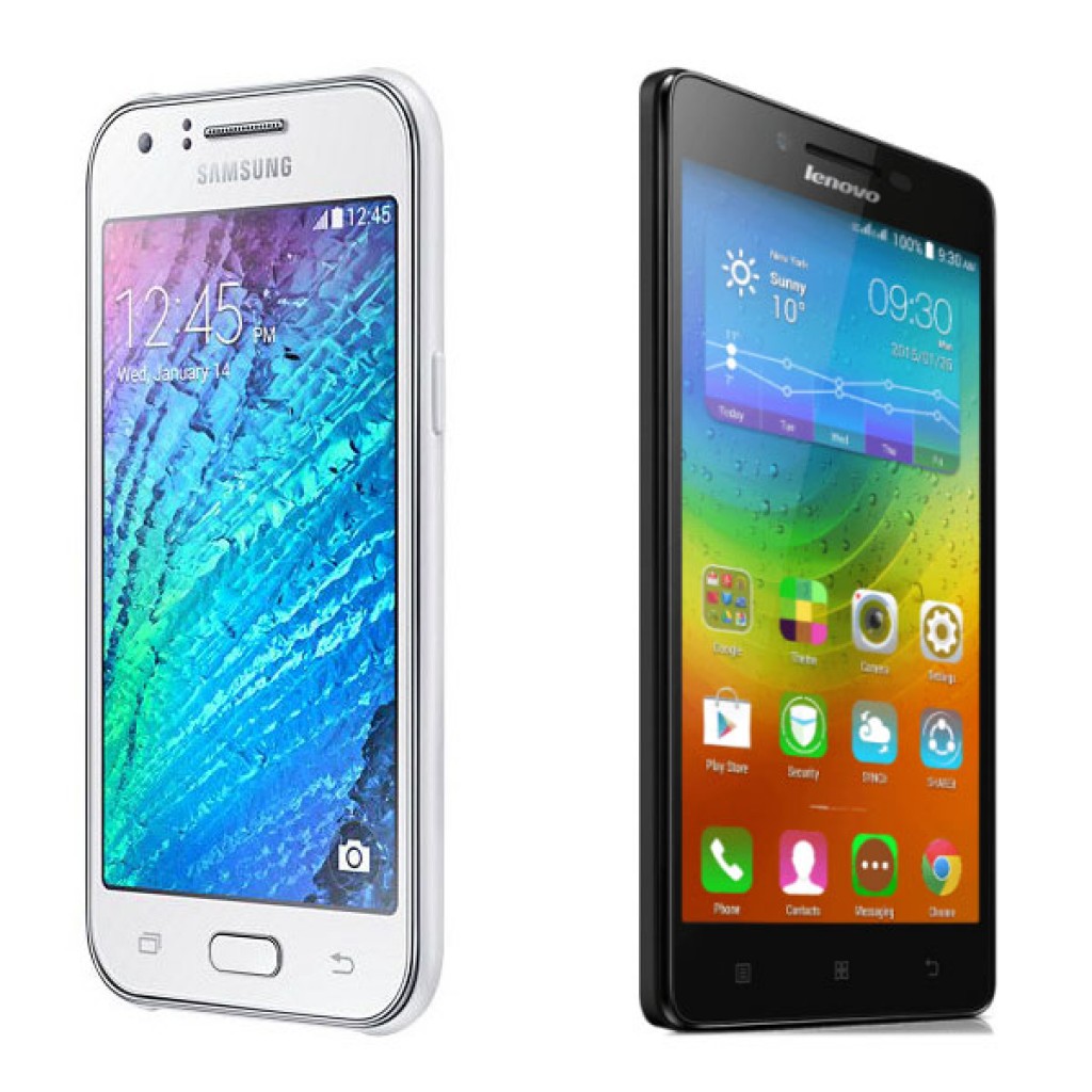 Harga Samsung Galaxy J1 vs Lenovo A6000