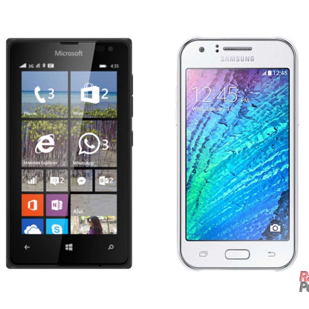 Samsung Galaxy J1 vs Lumia 435