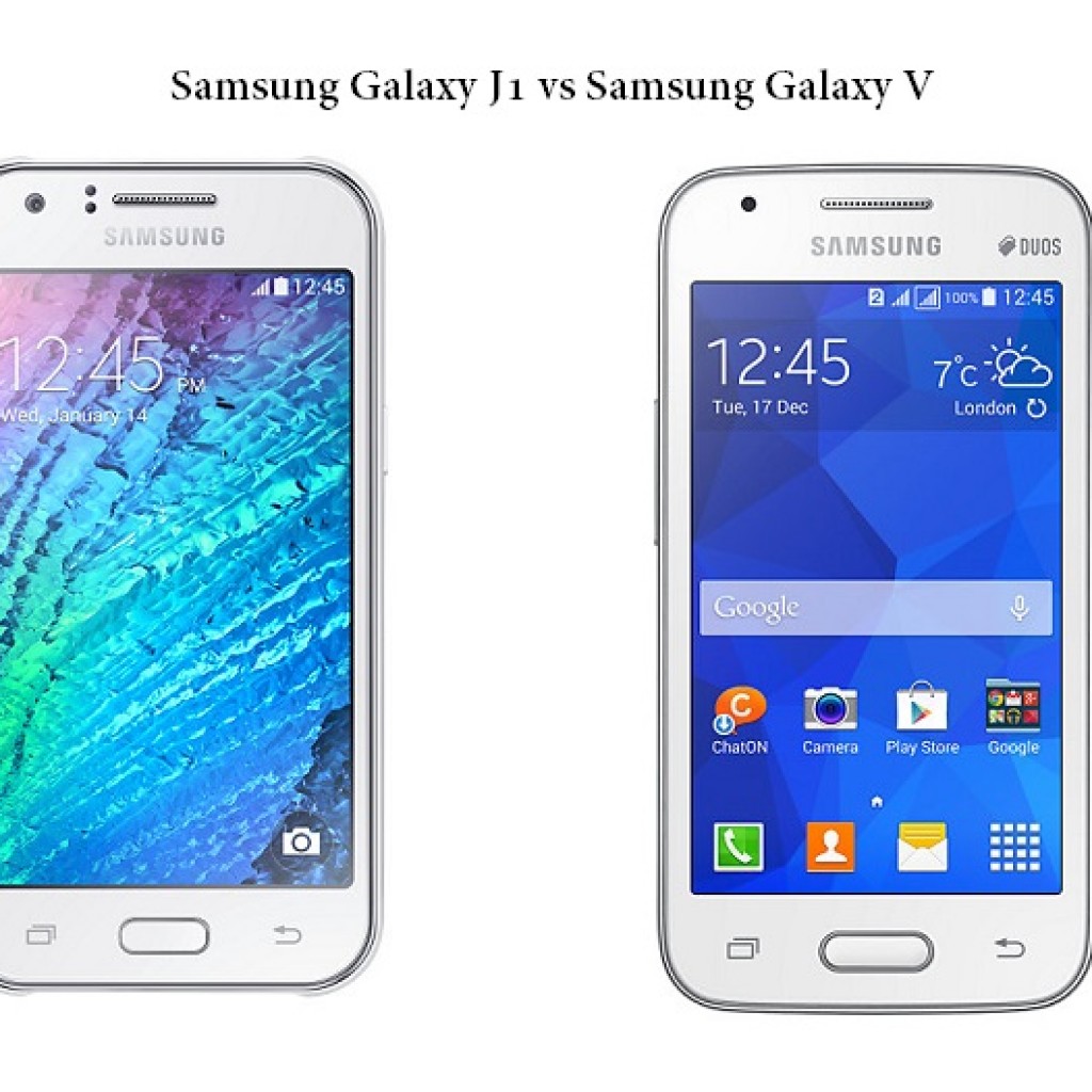 Samsung Galaxy J1 vs Samsung Galaxy V
