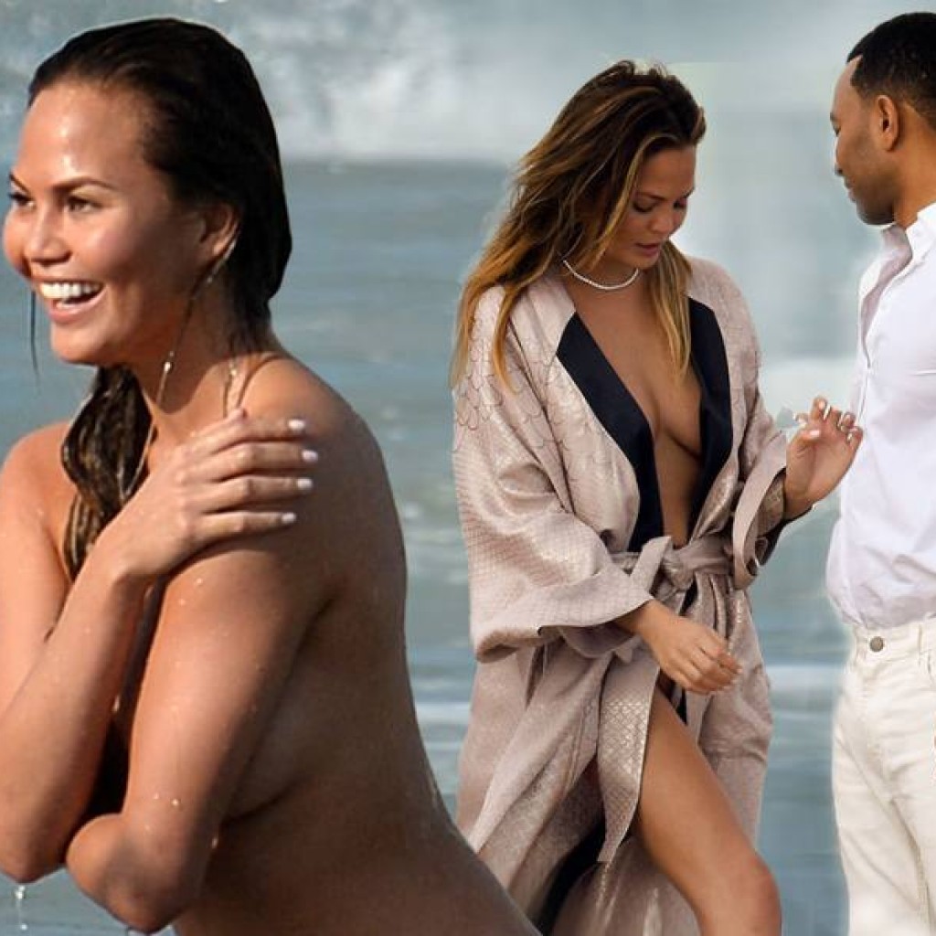 Sesi pemotretan Chrissy Teigen dan John Legend