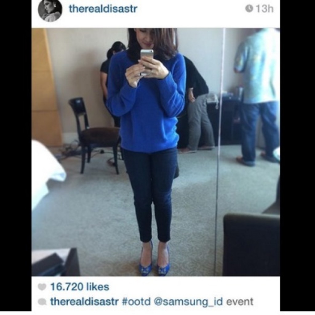 Dian Sastro Selfie di Instagram 1