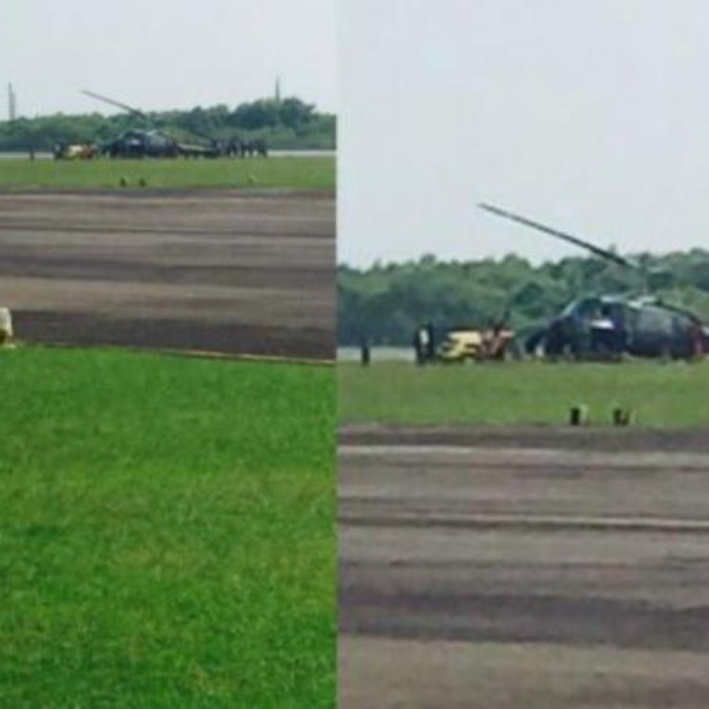 Helikopter TNI jatuh di Semarang