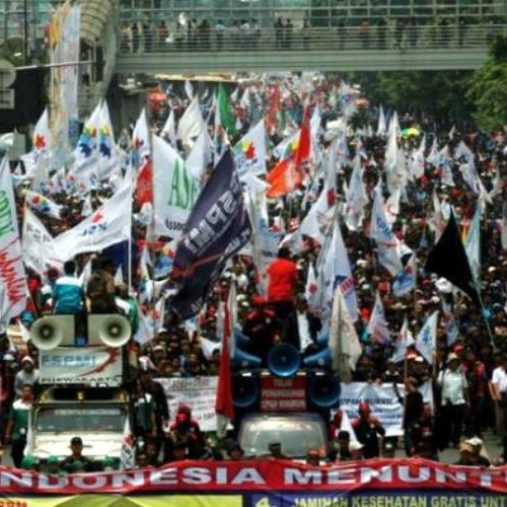 Ilustrasi Demo Buruh
