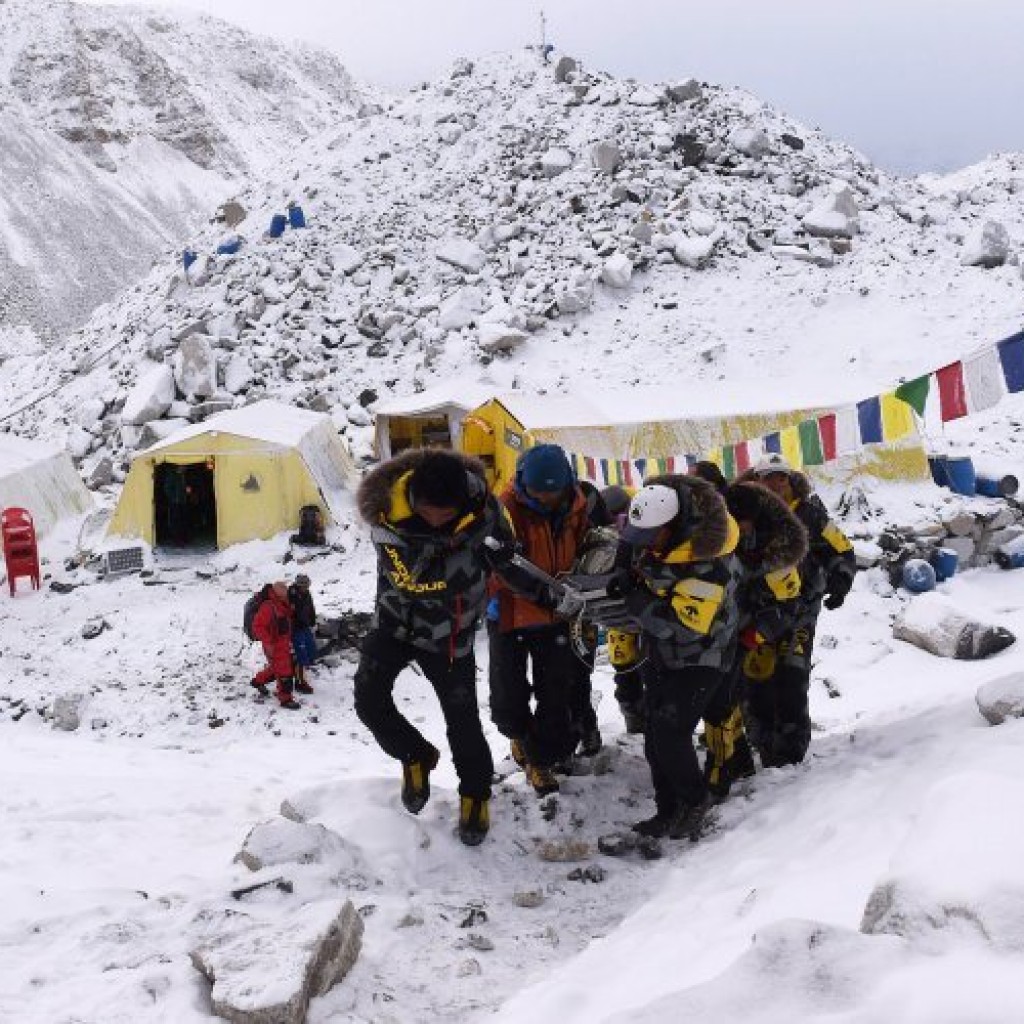 LOngsoran Everest akibat Gempa Nepal
