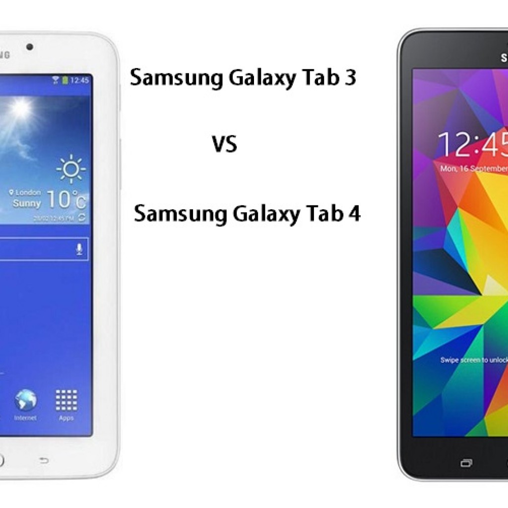 Samsung Galaxy Tab 3 vs Galaxy Tab 4