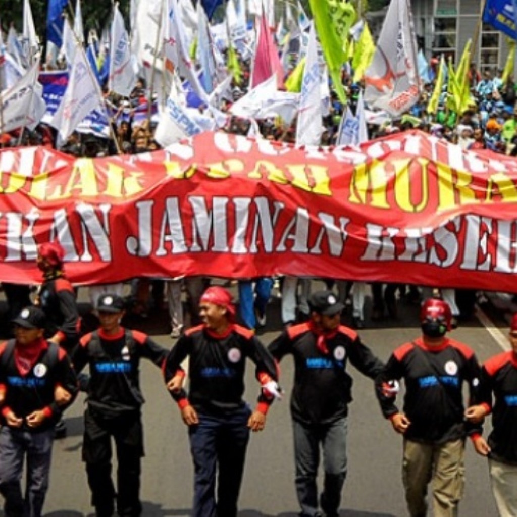 Demo buruh rayakan May Day
