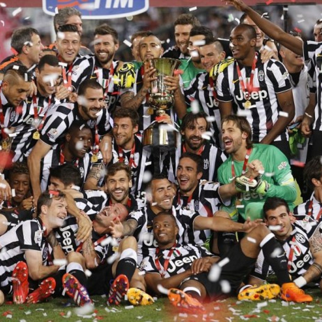 Juventus Rayakan Juara Coppa Italia