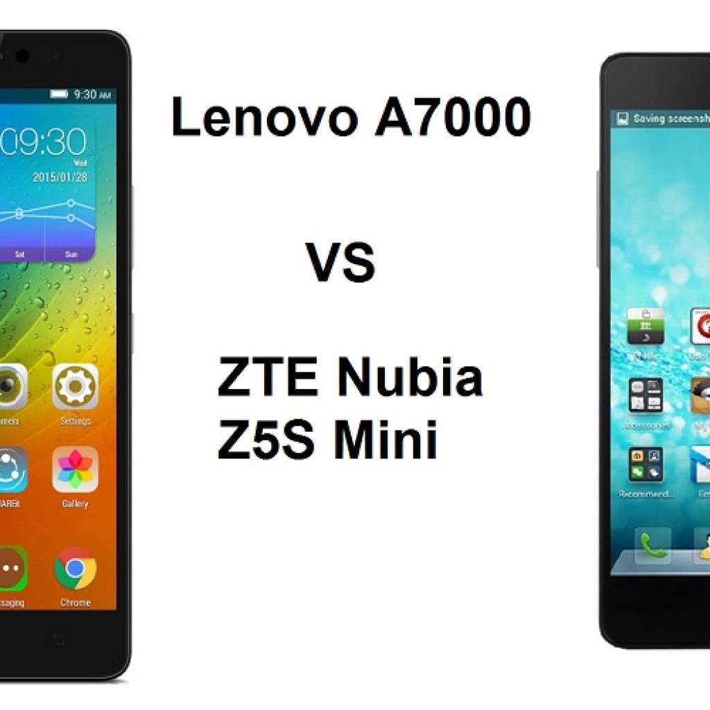 Lenovo A7000 vs ZTE Nubia Z5S Mini