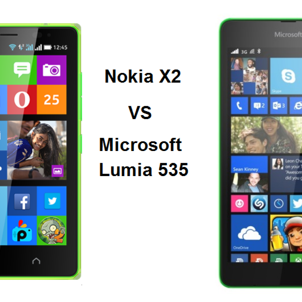 Nokia X2 vs Microsoft Lumia 535