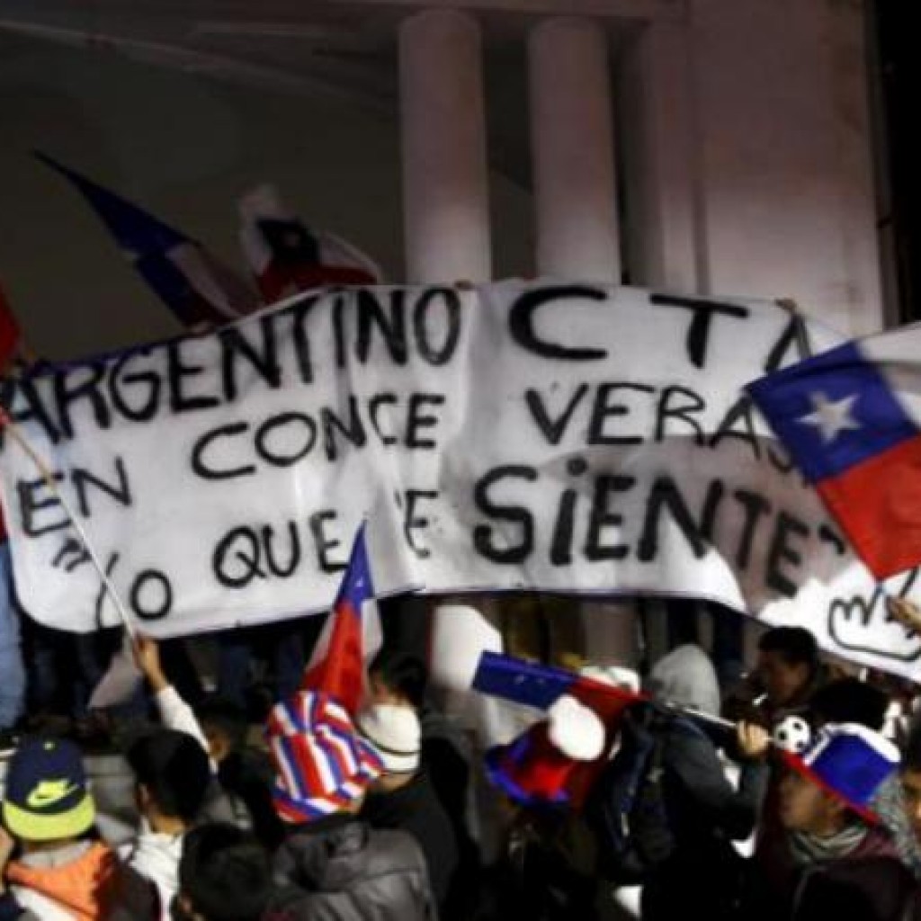 Perayaan Rakyat Chile di Copa America 20151