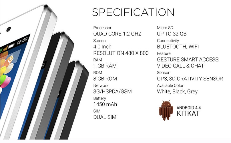 Spesifikasi dan Harga Evercoss Winner T A74A, Android Super Murah dengan 1GB RAM