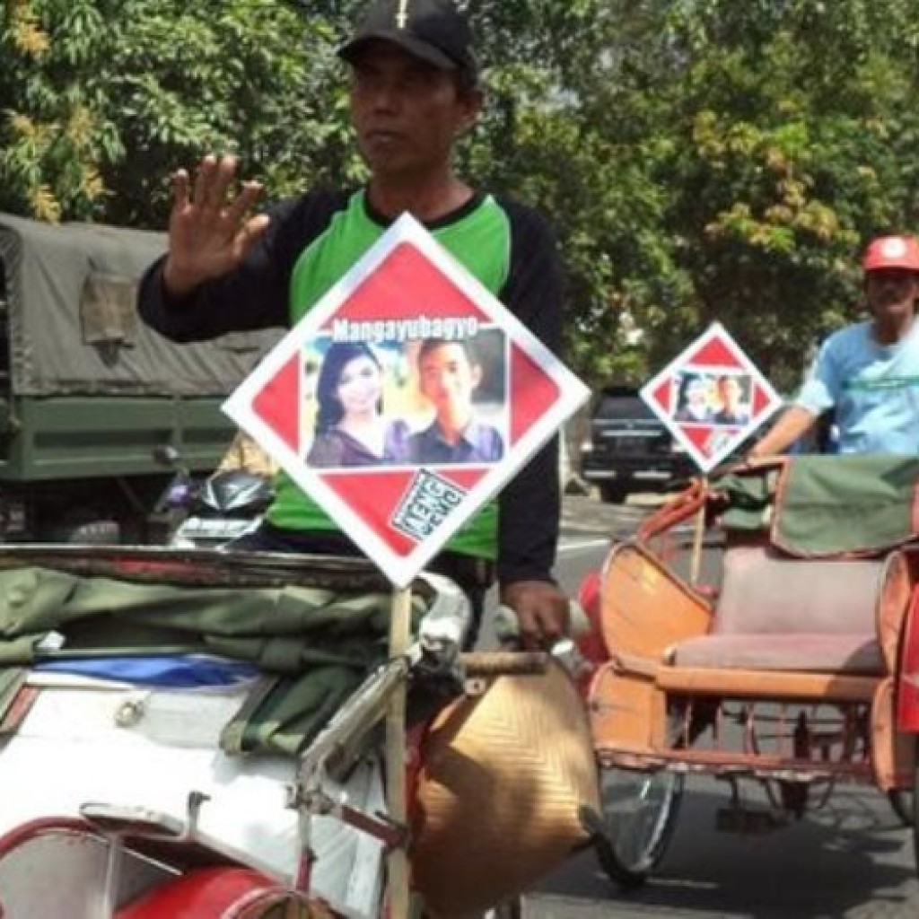 Tukang becak pernikahan Gibran dan Selvi