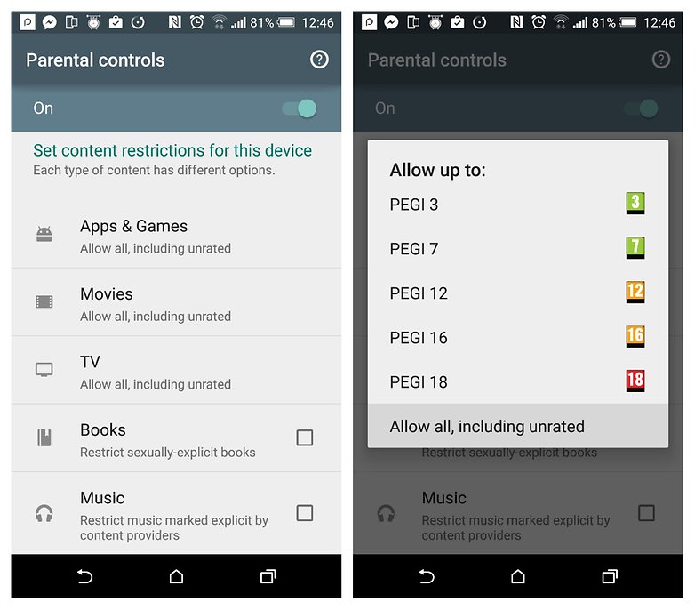 Android Tips Play Store parental lock