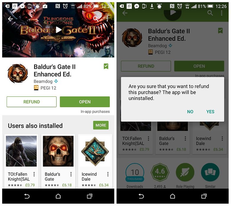 Android Tips Play Store refund
