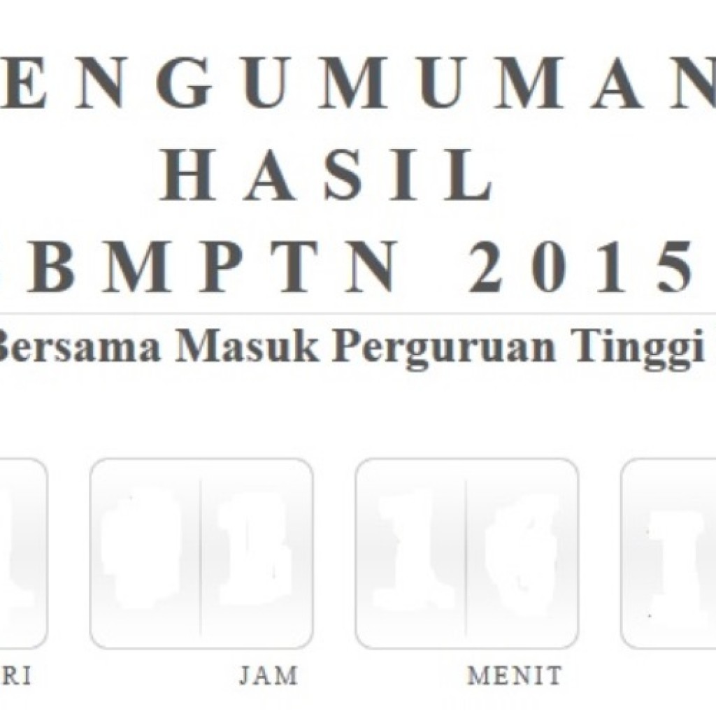 Pengumuman hasil SBMPTN 2015