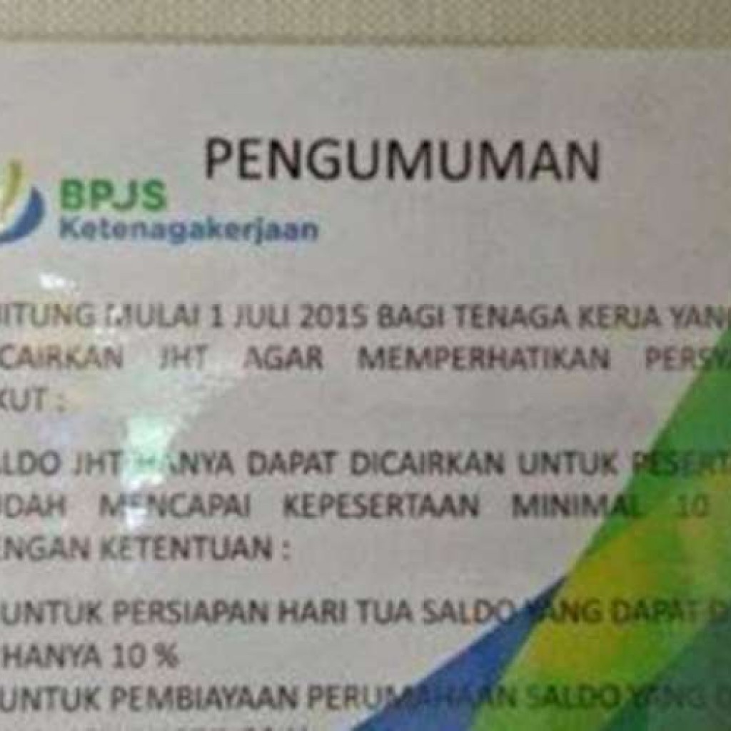 Peraturan BPJS Ketenagakerjaan
