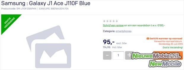 Baru, Samsung Galaxy J1 Ace Muncul di Situr Ritel Asal Belanda?